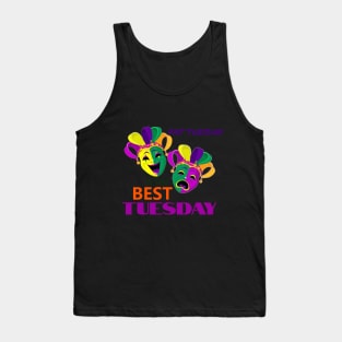 Mardi Gras Fat Tuesday Colorful. Tank Top